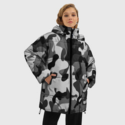 Куртка зимняя женская ГОРОДСКОЙ КАМУФЛЯЖ, цвет: 3D-черный — фото 2