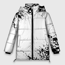 Куртка зимняя женская БЕЛЫЕ ЧЕРЕПА, цвет: 3D-светло-серый