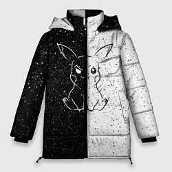 Куртка зимняя женская ПИКАЧУ, цвет: 3D-светло-серый