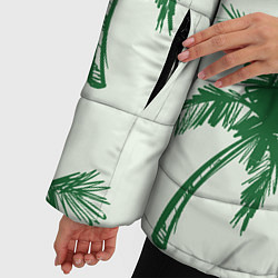 Куртка зимняя женская Пальмовый рай, цвет: 3D-черный — фото 2