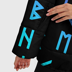 Куртка зимняя женская РУНЫ, цвет: 3D-черный — фото 2