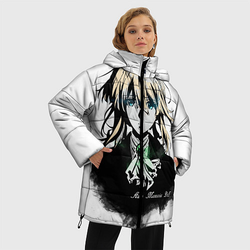 Женская зимняя куртка Вайолет / 3D-Черный – фото 3