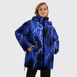 Куртка зимняя женская МОЛНИЯ NEON, цвет: 3D-черный — фото 2