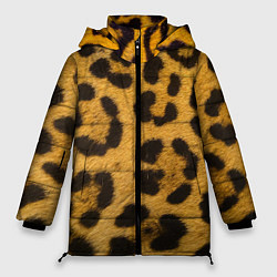 Куртка зимняя женская Леопард, цвет: 3D-красный