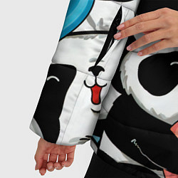 Куртка зимняя женская Панды, цвет: 3D-светло-серый — фото 2