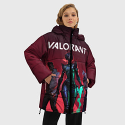 Куртка зимняя женская Valorant, цвет: 3D-красный — фото 2