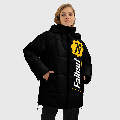 Женская зимняя куртка FALLOUT76 / 3D-Черный – фото 3