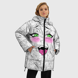 Куртка зимняя женская Ахегао, цвет: 3D-черный — фото 2