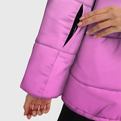 Куртка зимняя женская Розовая лапка с подушечками, цвет: 3D-черный — фото 2