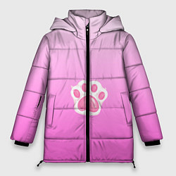 Женская зимняя куртка Розовая лапка с подушечками