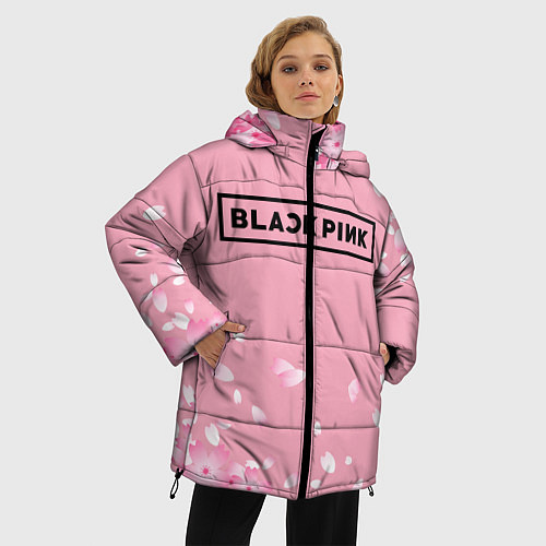 Женская зимняя куртка BLACKPINK / 3D-Красный – фото 3