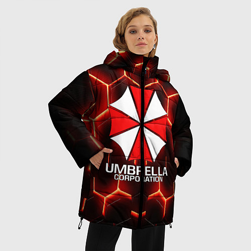 Женская зимняя куртка UMBRELLA CORP / 3D-Черный – фото 3