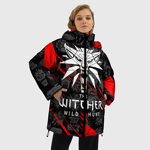 Женская зимняя куртка ВЕДЬМАК / 3D-Черный – фото 3