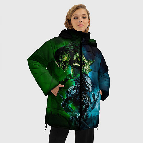 Женская зимняя куртка PREDATOR / 3D-Черный – фото 3