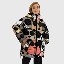 Куртка зимняя женская Серьезные псы, цвет: 3D-светло-серый — фото 2