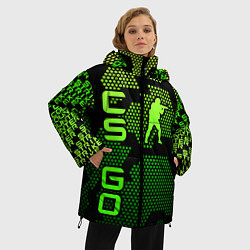Куртка зимняя женская CS GO Oko, цвет: 3D-черный — фото 2