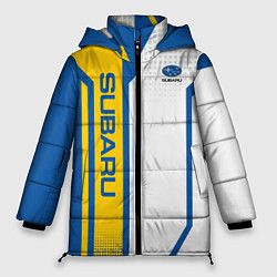 Куртка зимняя женская Subaru Driver team, цвет: 3D-черный
