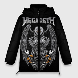 Куртка зимняя женская Megadeth, цвет: 3D-красный
