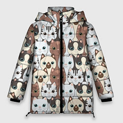 Куртка зимняя женская Животные, цвет: 3D-черный