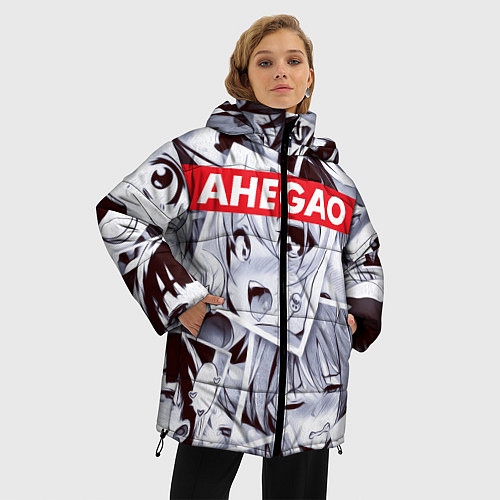 Женская зимняя куртка АХЕГАО / 3D-Черный – фото 3