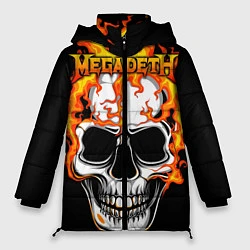 Куртка зимняя женская Megadeth, цвет: 3D-черный