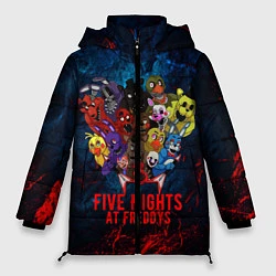 Куртка зимняя женская Five Nights At Freddys, цвет: 3D-черный