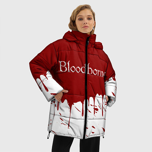 Женская зимняя куртка Bloodborne / 3D-Черный – фото 3
