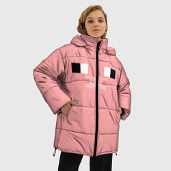 Куртка зимняя женская Minecraft Pig, цвет: 3D-светло-серый — фото 2