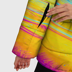 Куртка зимняя женская ABSTRACT WAVES, цвет: 3D-черный — фото 2