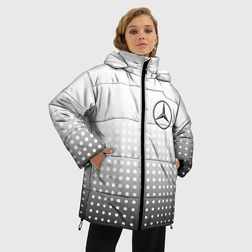 Женская зимняя куртка Mercedes-Benz / 3D-Черный – фото 3
