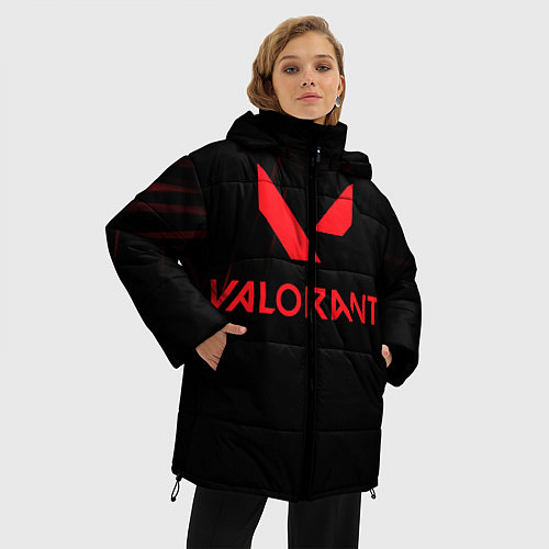 Женская зимняя куртка VALORANT / 3D-Черный – фото 3