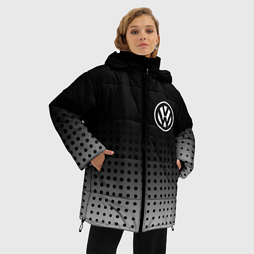 Женская зимняя куртка Volkswagen / 3D-Черный – фото 3