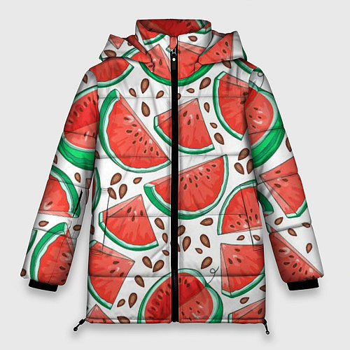 Женская зимняя куртка Арбуз / 3D-Красный – фото 1
