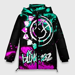 Куртка зимняя женская Blink-182 6, цвет: 3D-черный