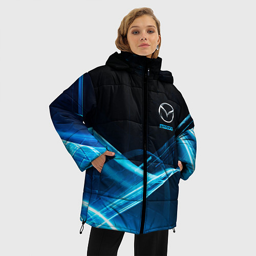Женская зимняя куртка MAZDA / 3D-Черный – фото 3