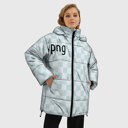 Женская зимняя куртка Png / 3D-Черный – фото 3