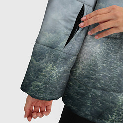 Куртка зимняя женская Туманный лес, цвет: 3D-черный — фото 2