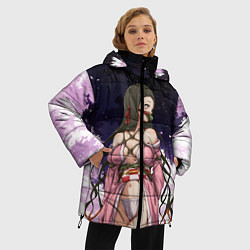 Куртка зимняя женская Nezuko, цвет: 3D-черный — фото 2
