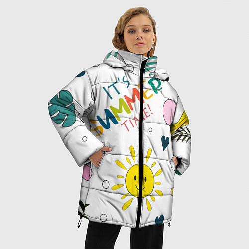 Женская зимняя куртка Summer time / 3D-Черный – фото 3
