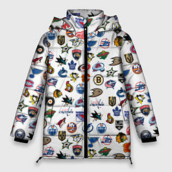 Куртка зимняя женская NHL PATTERN Z, цвет: 3D-светло-серый