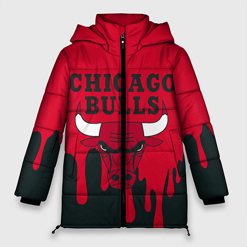 Женская зимняя куртка Chicago Bulls / 3D-Красный – фото 1