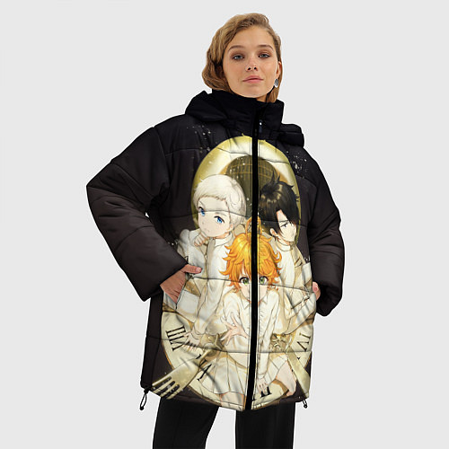 Женская зимняя куртка Обещанный Неверленд / 3D-Черный – фото 3