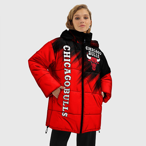 Женская зимняя куртка CHICAGO BULLS / 3D-Черный – фото 3
