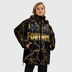 Куртка зимняя женская Fortnite Chapter 2, цвет: 3D-черный — фото 2