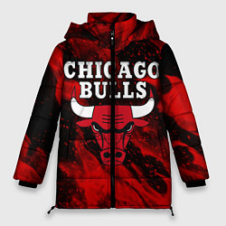 Куртка зимняя женская CHICAGO BULLS, цвет: 3D-черный