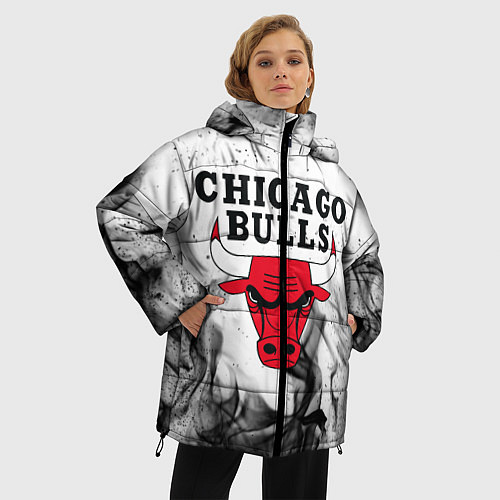 Женская зимняя куртка CHICAGO BULLS / 3D-Черный – фото 3