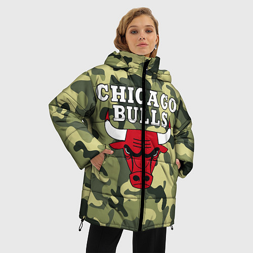 Женская зимняя куртка CHICAGO BULLS / 3D-Черный – фото 3