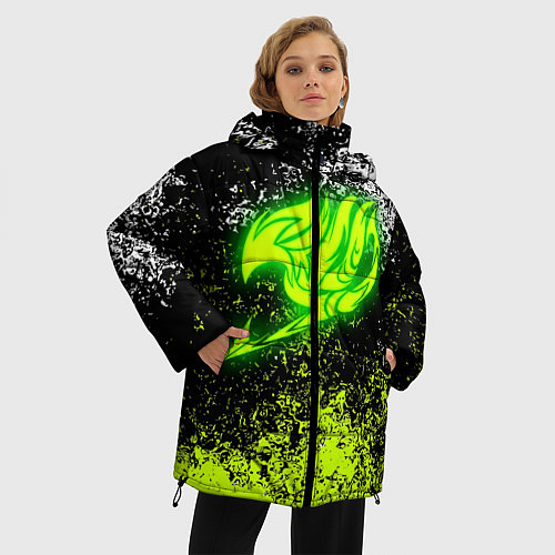 Женская зимняя куртка FAIRY TAIL / 3D-Черный – фото 3