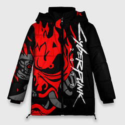 Куртка зимняя женская CYBERPUNK 2077 SAMURAI, цвет: 3D-черный