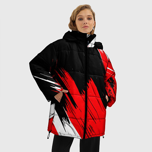 Женская зимняя куртка ТЕКСТУРА / 3D-Черный – фото 3